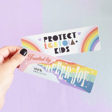 Load image into Gallery viewer, Protect LGBTQIA+ Kids Bumper Sticker