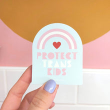 Load image into Gallery viewer, Protect Trans Kids Sticker
