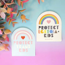 Load image into Gallery viewer, Protect Trans Kids Sticker
