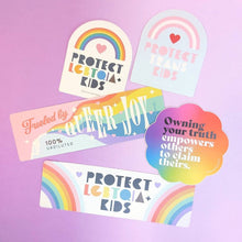 Load image into Gallery viewer, Protect LGBTQIA+ Kids Bumper Sticker
